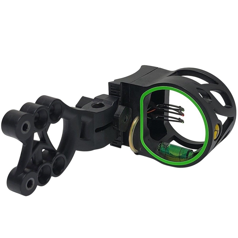 Trophy Ridge 3-Pin Fiber Optic Compound Bow Sight with Level Black Right Hand